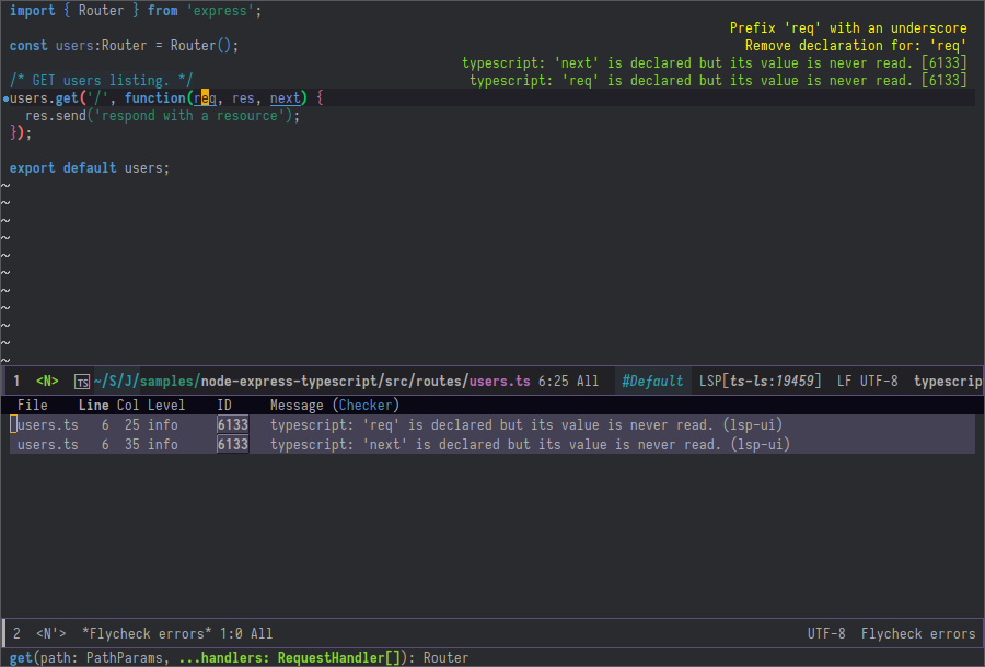 emacs lsp